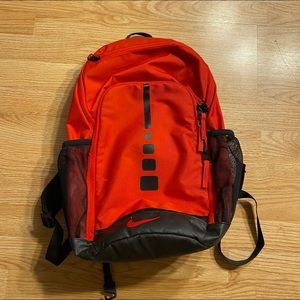 Red Nike Elite backpack